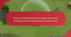 Bonusy za dobíjení tajemství pro balíčky drahokamů: Překvapivé odměny, Odemknutelné, Vzrušení hráčů