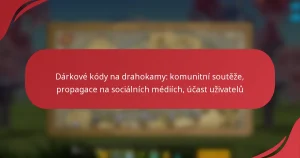 Dárkové kódy na drahokamy: komunitní soutěže, propagace na sociálních médiích, účast uživatelů