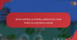 Nové odměny za milníky události pro nové hráče za urychlení a zdroje