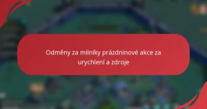 Odměny za milníky prázdninové akce za urychlení a zdroje