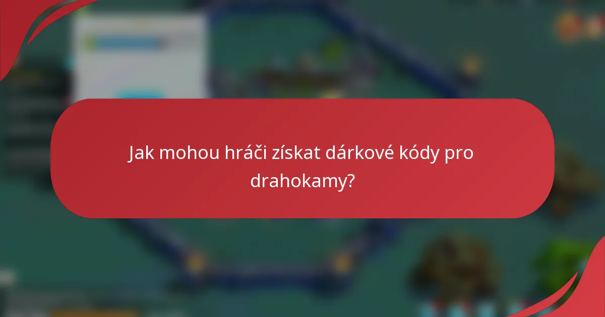Jak mohou hráči získat dárkové kódy pro drahokamy?