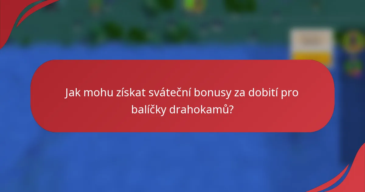 Jak mohu získat sváteční bonusy za dobití pro balíčky drahokamů?
