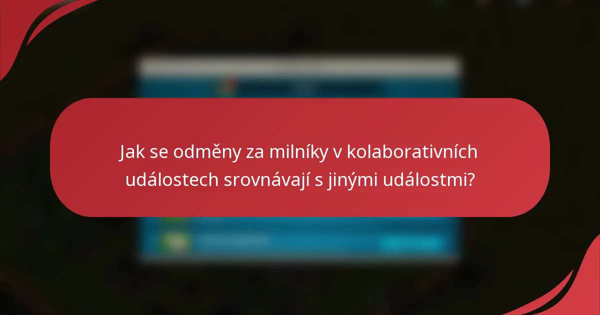 Jak se odměny za milníky v kolaborativních událostech srovnávají s jinými událostmi?
