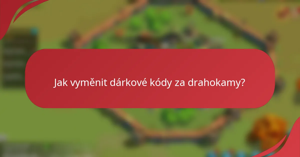Jak vyměnit dárkové kódy za drahokamy?